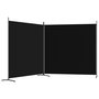 Voir la diapositive 5 : VIDAXL Cloison de separation 2 panneaux Noir 348x180 cm Tissu