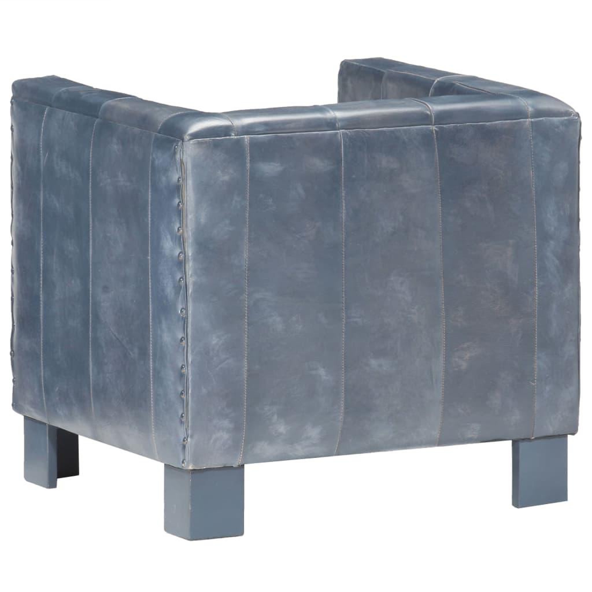 Voir la diapositive 4 : VIDAXL Chaise cabriolet Gris cuir veritable
