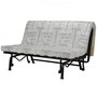 Voir la diapositive 4 : MARKET24 Banquette BZ Joe - Tissu noir - 3 places - L 143 x P 97 cm - Made in France