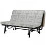 Voir la diapositive 4 : MARKET24 Banquette BZ Joe - Tissu noir - 3 places - L 143 x P 97 cm - Made in France
