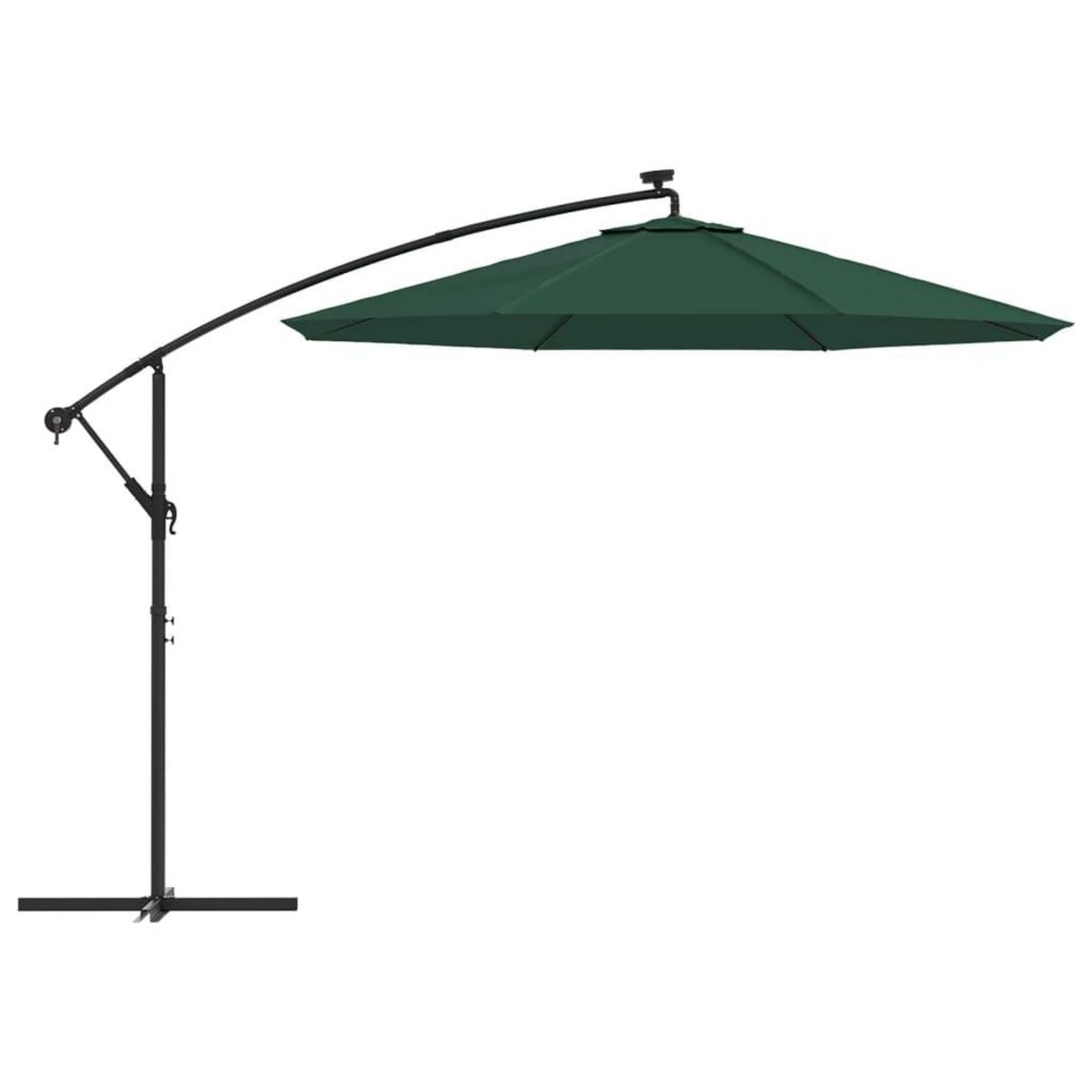 VIDAXL Tissu de remplacement pour parasol deporte vert 300 cm