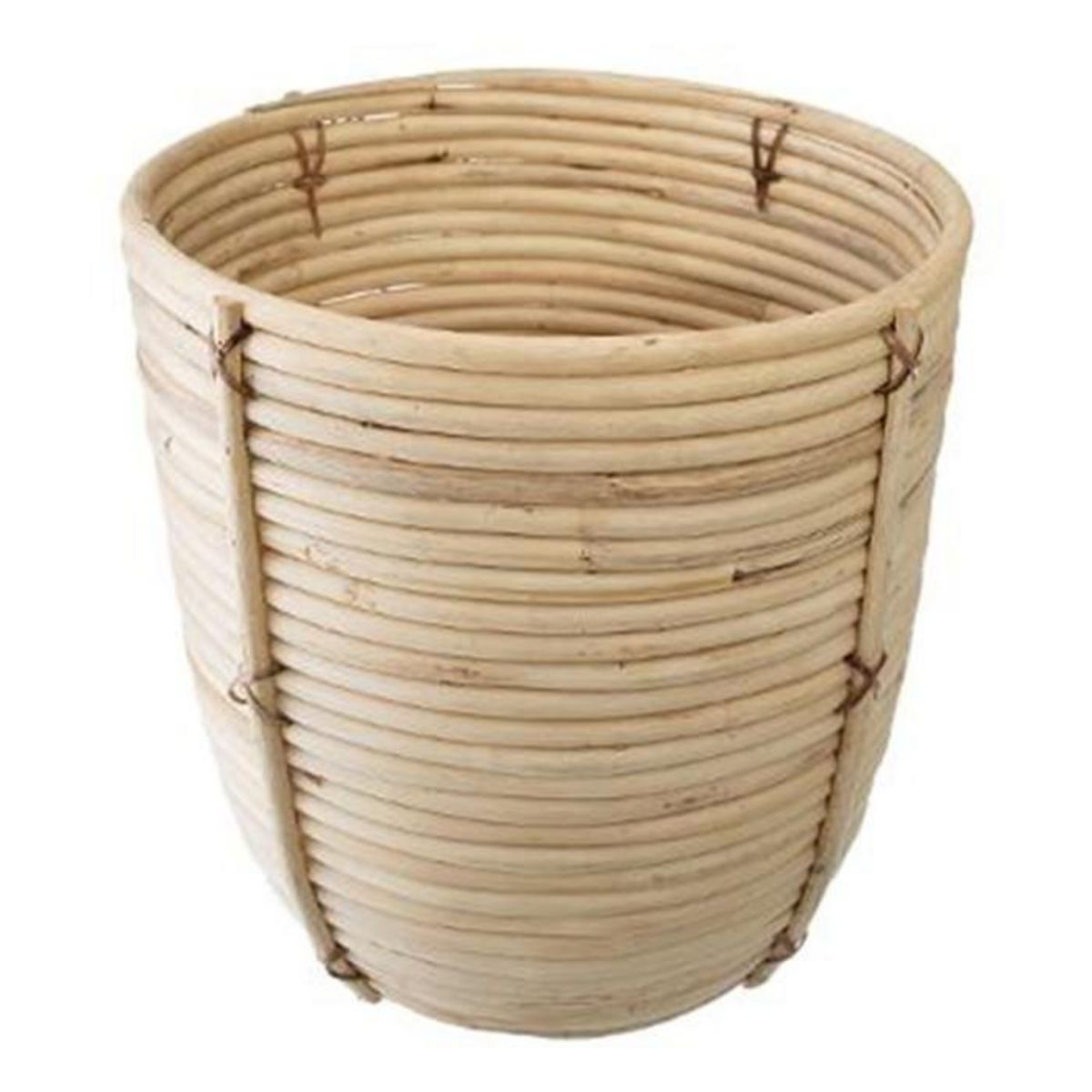 ATMOSPHERA Lot de 3 Pots en Rotin  Eli  35cm Naturel