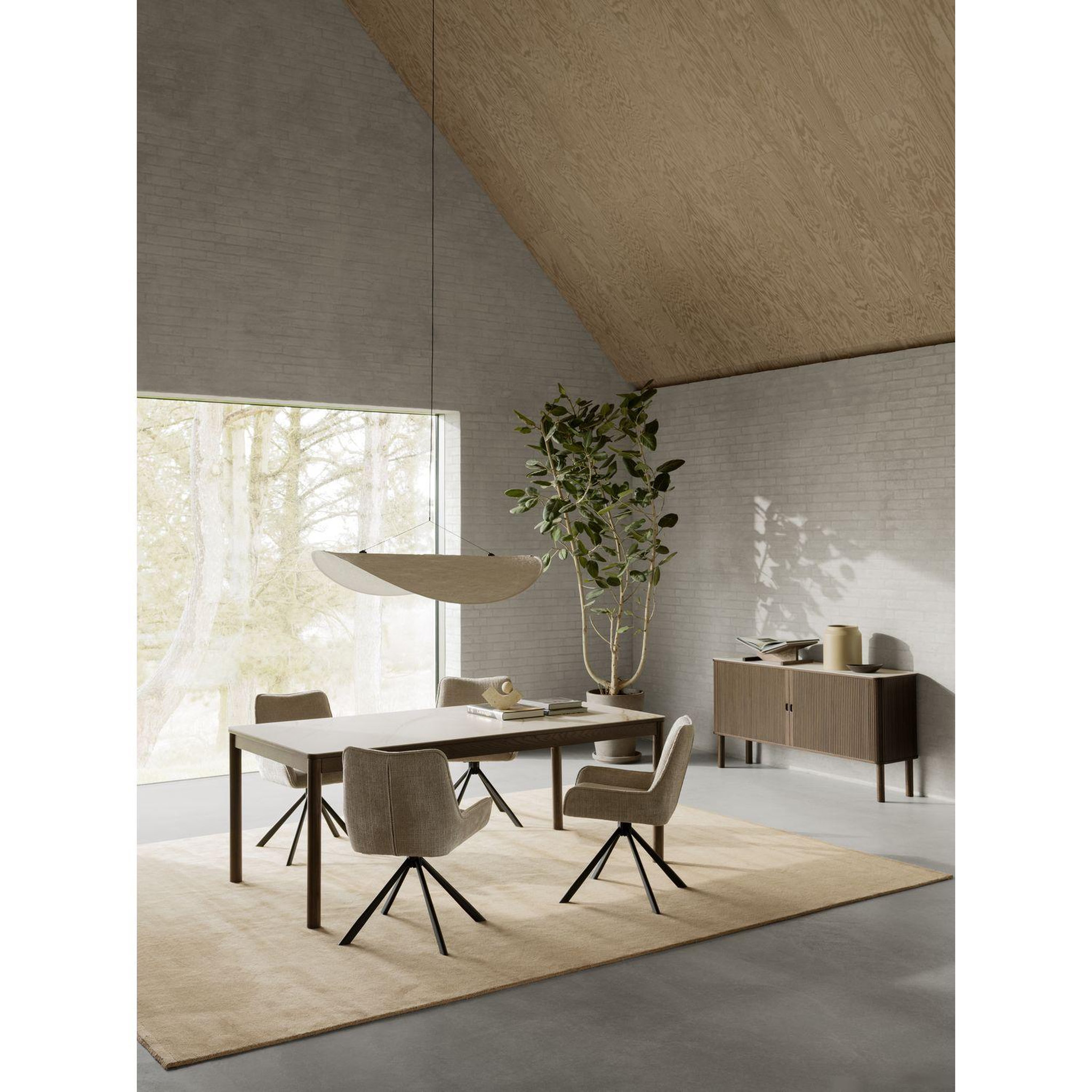 Voir la diapositive 2 : TOILINUX Lot de 2 chaises de salle à manger memphis - beige