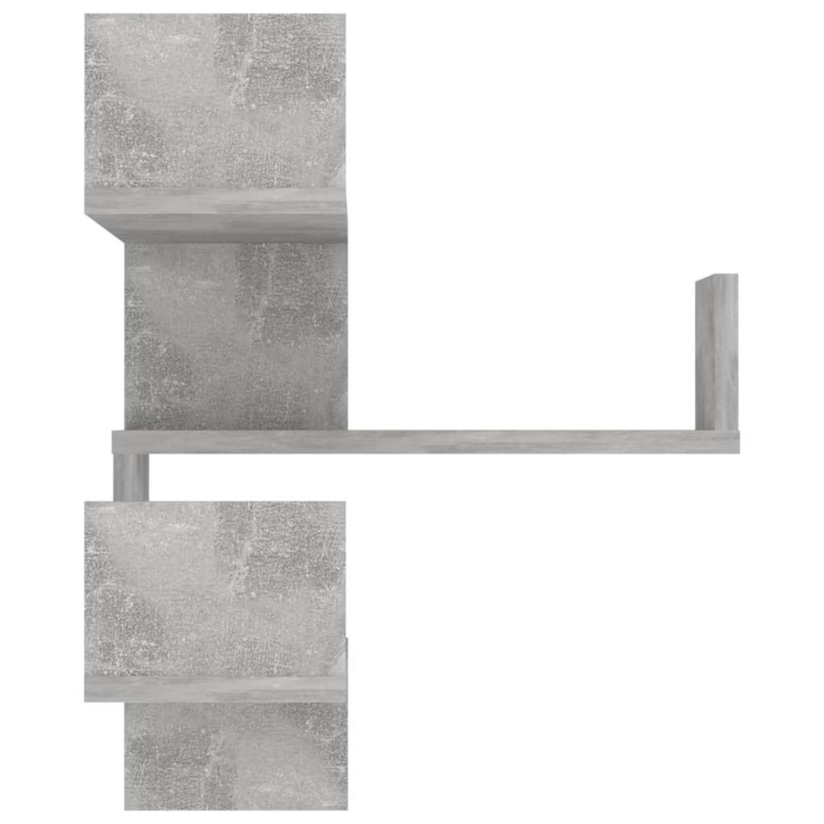 VIDAXL Etagere murale d'angle Gris beton 40x40x50 cm Bois d'ingenierie
