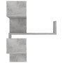 Voir la diapositive 5 : VIDAXL Etagere murale d'angle Gris beton 40x40x50 cm Bois d'ingenierie