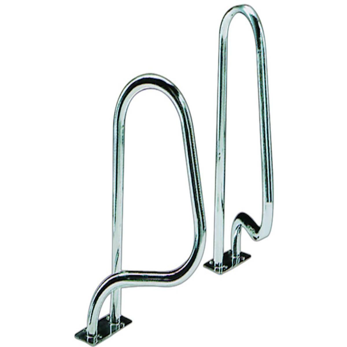 Habitat et Jardin Sorties de bain pour piscine - 75 x 90 cm - Modèle croisé avec platines rectangulaires