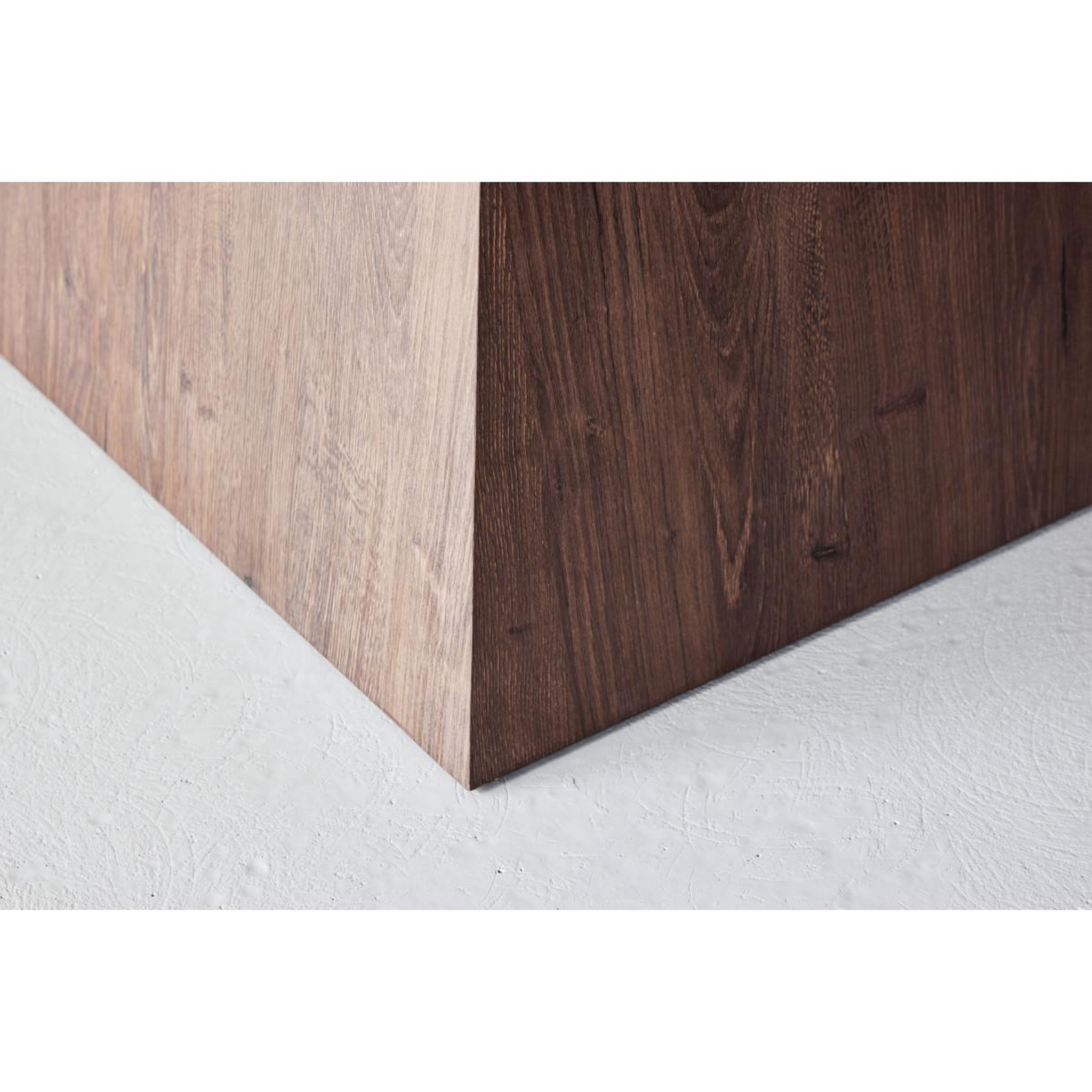 Voir la diapositive 5 : Paris Prix Table de repas effet pierre  cael  120cm gris & moka