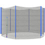 Voir la diapositive 1 : HOMCOM Filet de sécurité trampoline porte zipée Ø 244 cm 6 poteaux bleu noir