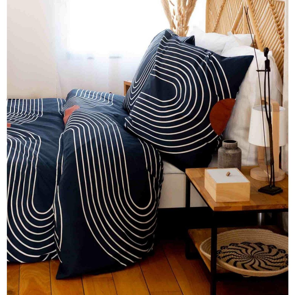 Home collection Parure housse de couette 100% coton 57fils cuts