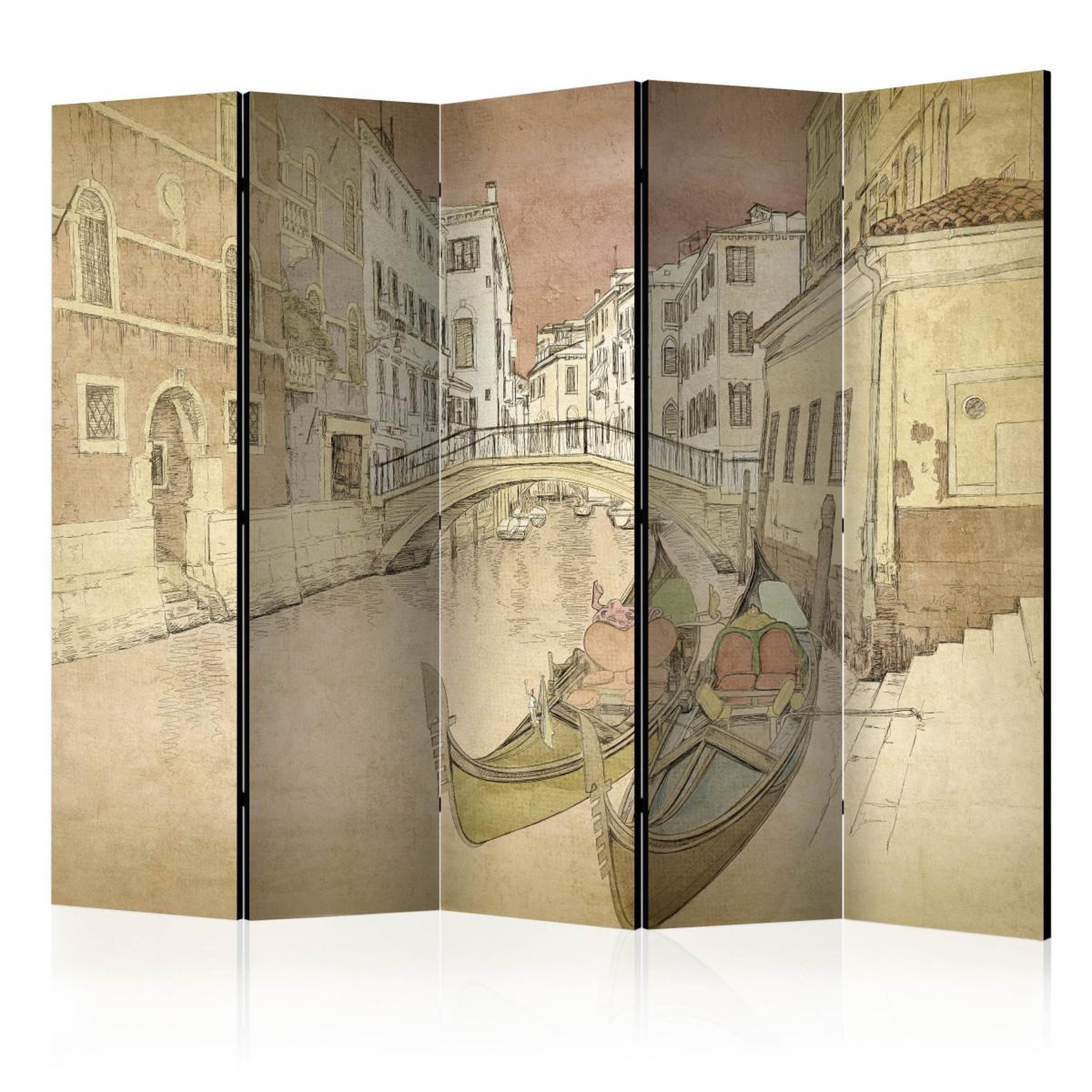 Paris Prix Paravent 5 volets  gondolas in venice  172x225cm