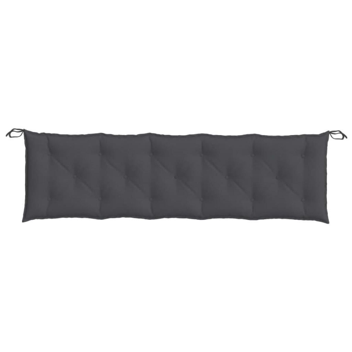 VIDAXL Coussin de banc de jardin anthracite melange 180x50x7 cm tissu