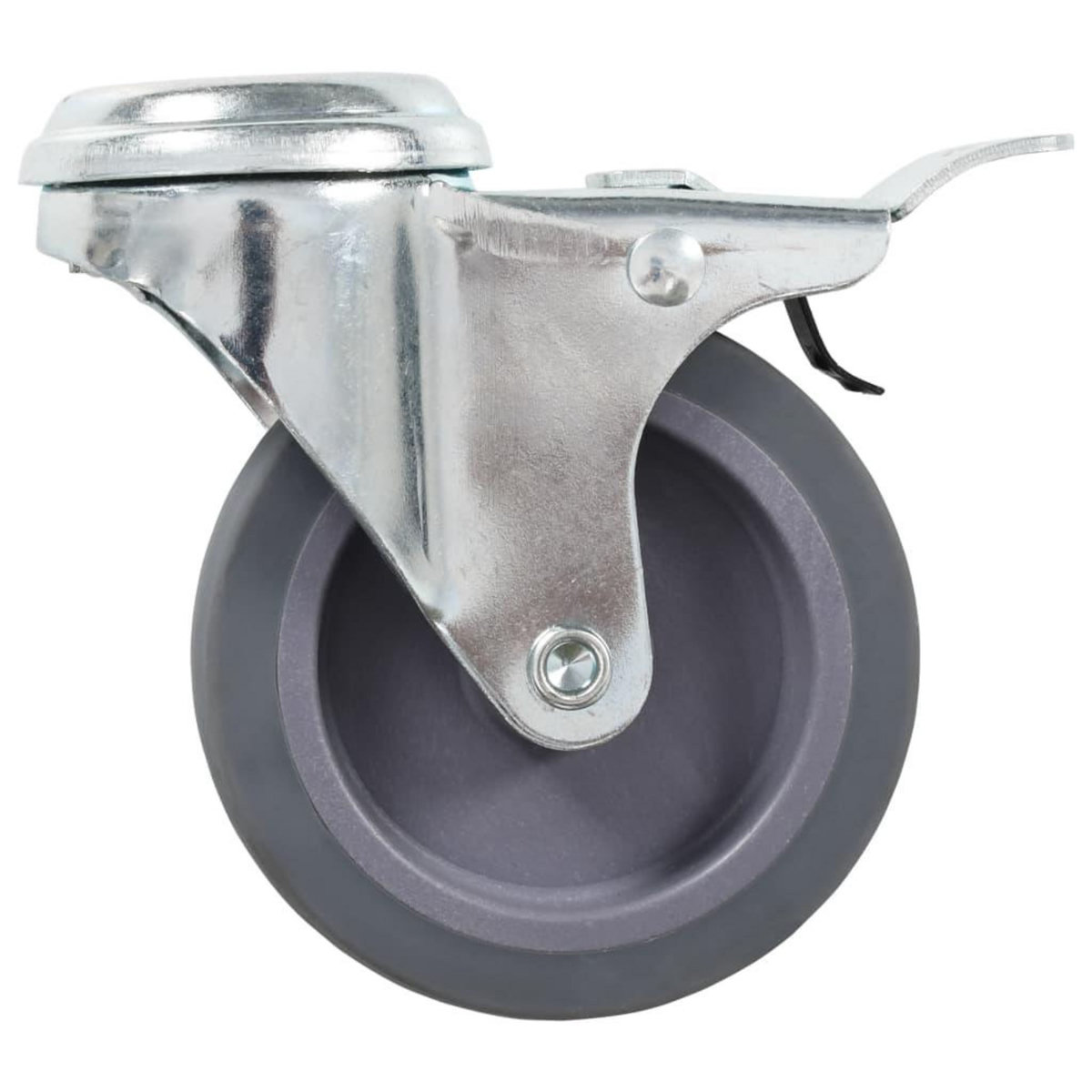 VIDAXL 16 pcs Roulettes pivotantes a trou de boulon 75 mm