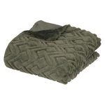 ATMOSPHERA Plaid Imitation Fourrure  Mara  120x160cm Kaki