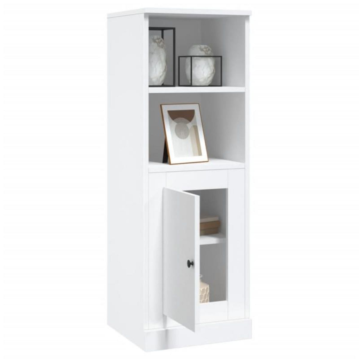 VIDAXL Buffet haut blanc 36x35,5x103,5 cm bois d ingénierie