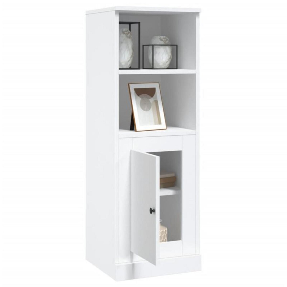 VIDAXL Buffet haut blanc 36x35,5x103,5 cm bois d ingénierie