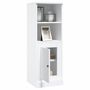 Voir la diapositive 5 : VIDAXL Buffet haut blanc 36x35,5x103,5 cm bois d ingénierie