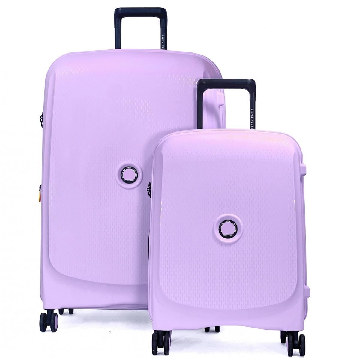 Delsey Lot 2 valises rigides Beaumont cabine 55cm et soute 76cm TSA