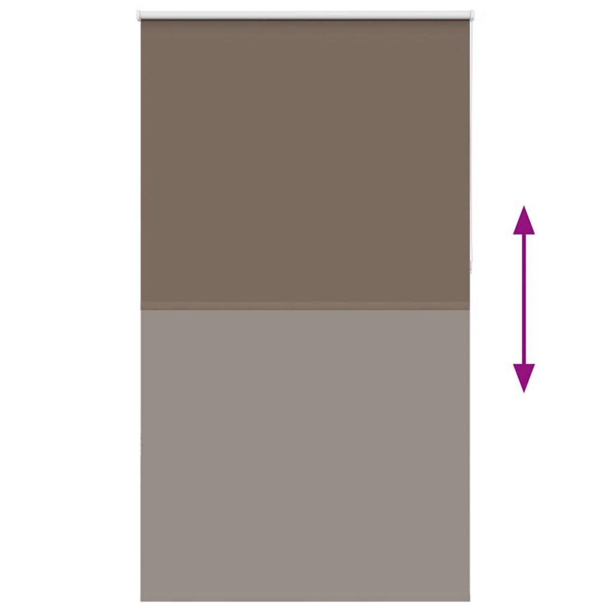 VIDAXL Store enrouleur occultant cafe 140x210cm largeur du tissu