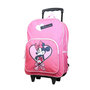 Voir la diapositive 2 : Bagtrotter BAGTROTTER Sac à dos à roulettes Disney Minnie Noeud Rose