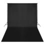 Voir la diapositive 4 : VIDAXL Kit de studio photo avec lampes toile de fond et reflecteur