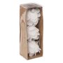 Voir la diapositive 3 : ATMOSPHERA Lot de 3 Sujets de Noël  Fleurs  7cm Blanc