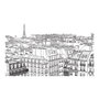 Voir la diapositive 2 : Paris Prix Papier Peint  Croquis Parisien II  450x270cm