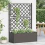 Voir la diapositive 3 : VIDAXL Lit sureleve de jardin treillis systeme d'arrosage Anthracite