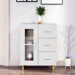 VIDAXL Buffet blanc 69,5x34x90 cm bois d'ingenierie