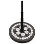 Voir la diapositive 3 : VIDAXL Base de parasol noir et blanc rond 12 kg