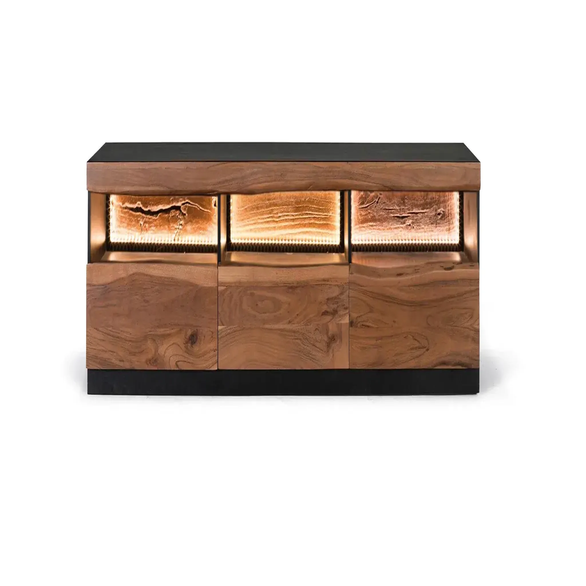 GINER Y COLOMER SL Meuble tv en bois d'acacia 180 cm style rustique moderne