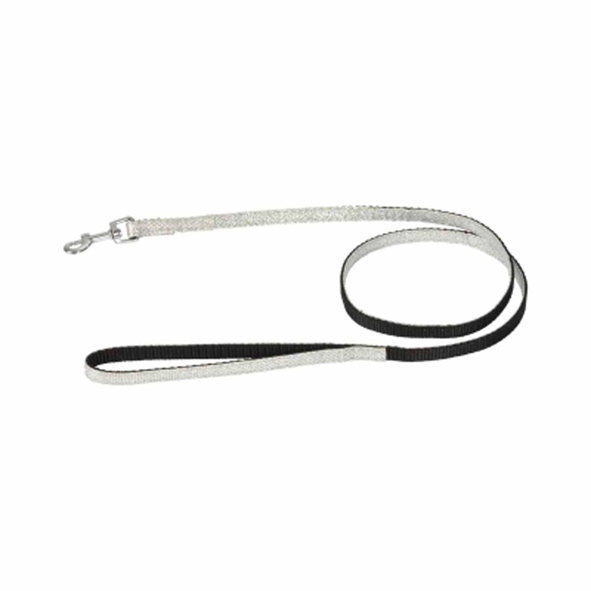 HOMEA Laisse pour chat  glitter  100cm argent