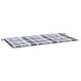 Voir la diapositive 2 : VIDAXL Coussin de banc de jardin motif a carreaux gris 120x50x3 cm