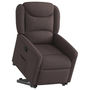 Voir la diapositive 3 : VIDAXL Fauteuil inclinable marron fonce tissu