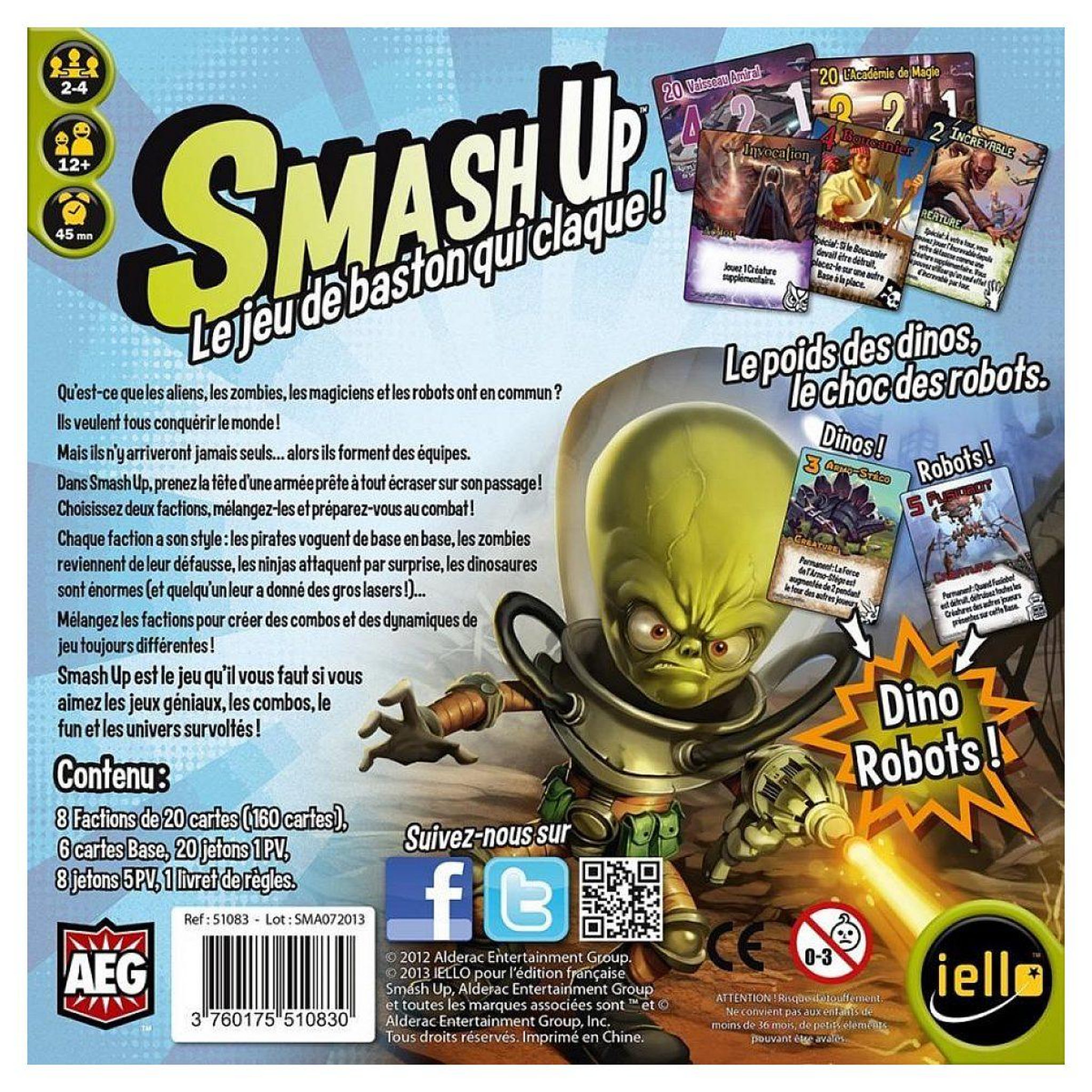 Voir la diapositive 2 : Iello Smash up - jeu de societe