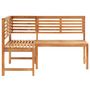 Voir la diapositive 2 : VIDAXL Banc d'angle de jardin 140 cm Bois solide d'acacia