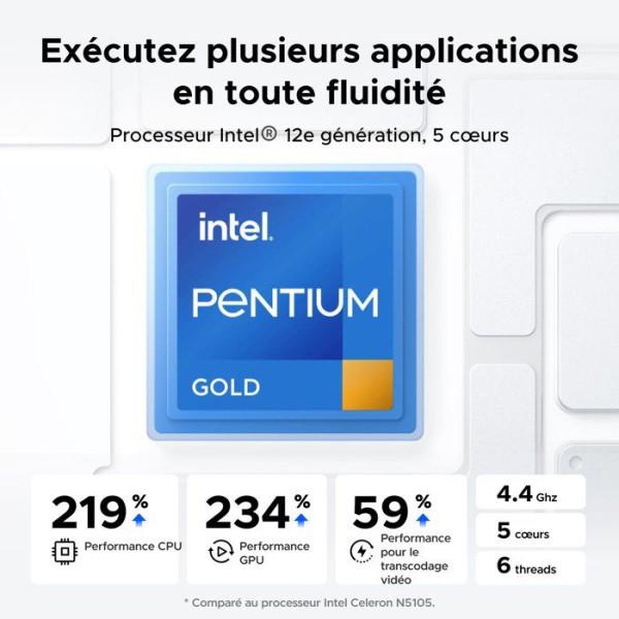 Voir la diapositive 5 : UGREEN Serveur nas - ugreen - dxp4800 plus - 4 baies - 8 go