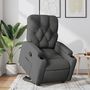 Voir la diapositive 1 : VIDAXL Fauteuil inclinable Gris fonce Tissu
