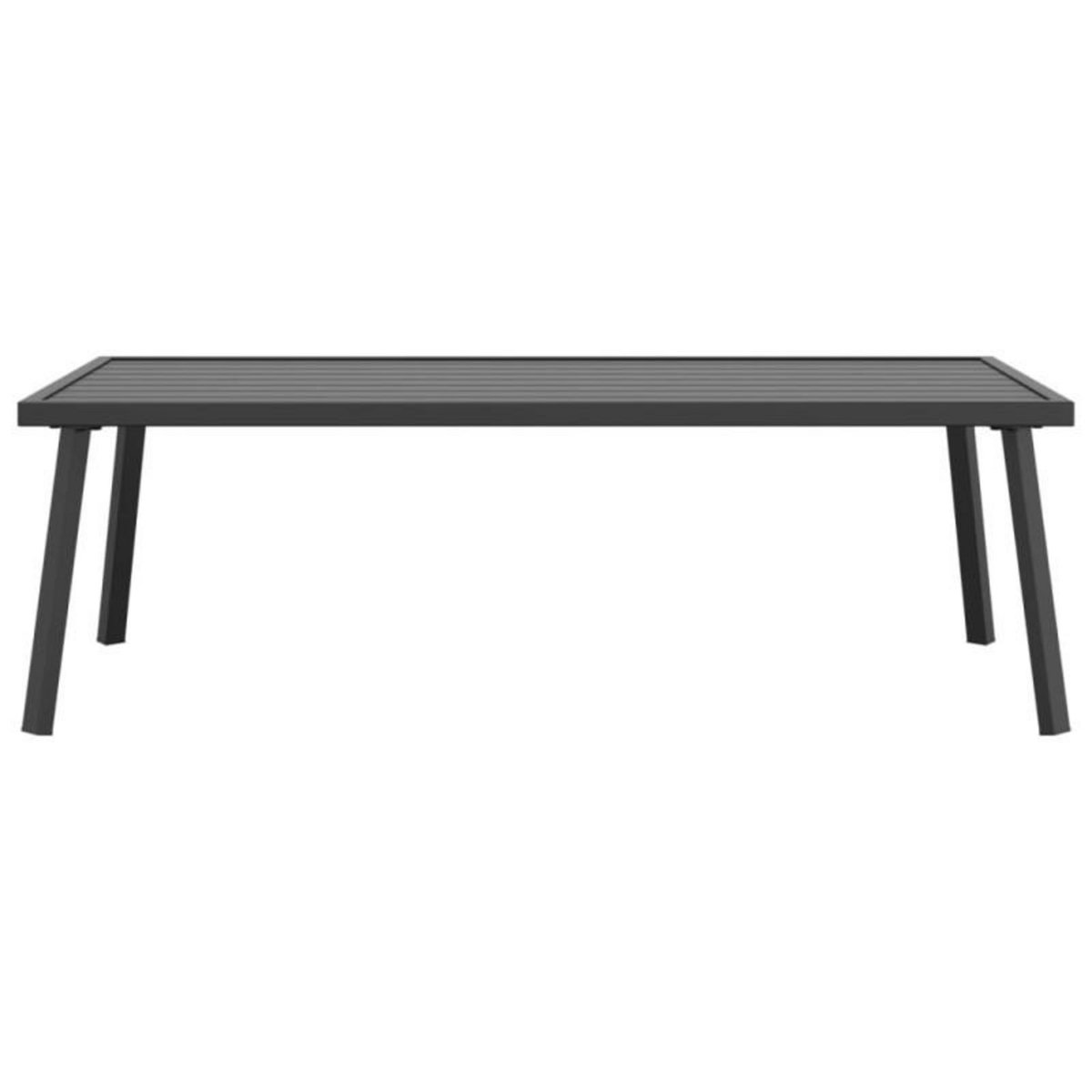 VIDAXL Table basse de jardin anthracite 110x55x35 cm acier