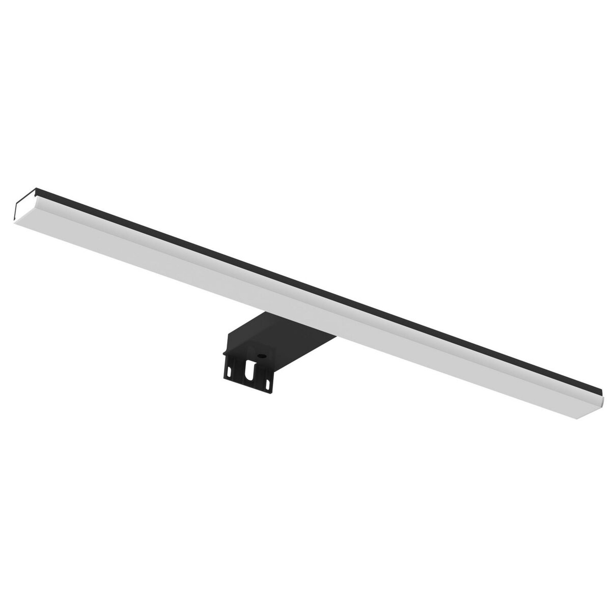 ALLIBERT Applique LED pour miroir salle de bain BLITZ - L. 46 x H. 4 cm - Noir mat