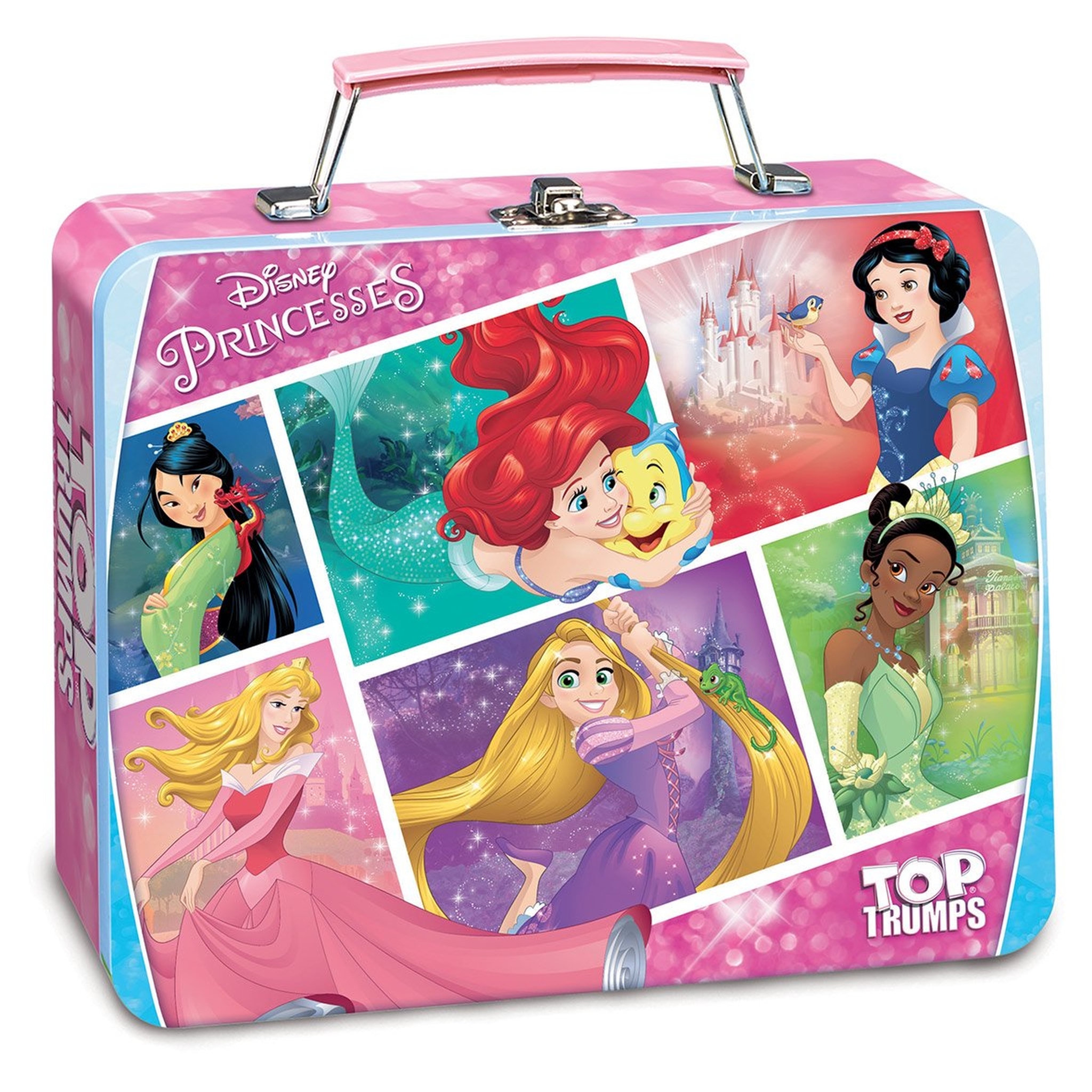 Voir la diapositive 1 :  WINNING MOVES Valisette jeu de bataille Disney princesses