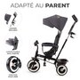 Voir la diapositive 4 : KINDERKRAFT Tricycle evolutif poussette avec pare soleil regl