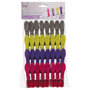 Voir la diapositive 1 : B BASIC & CO Lot de 32 Pinces à Linge  Arrondies  8cm Multicolore