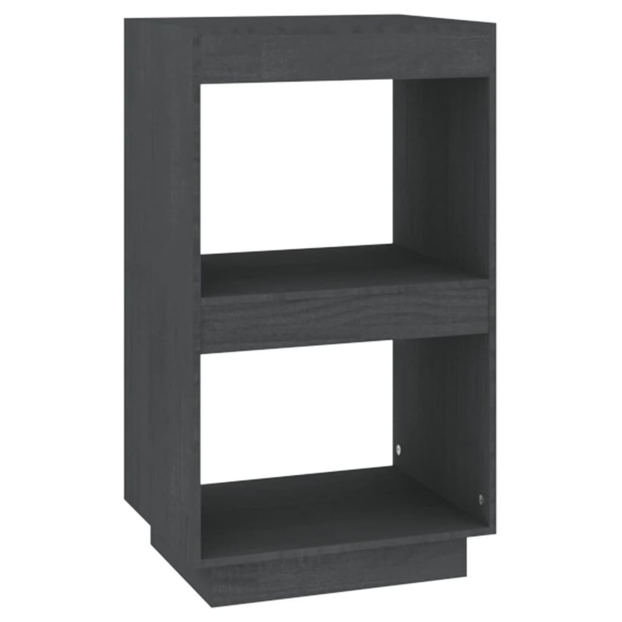 Voir la diapositive 2 : VIDAXL Bibliotheque Gris 40x35x71 cm Bois de pin massif