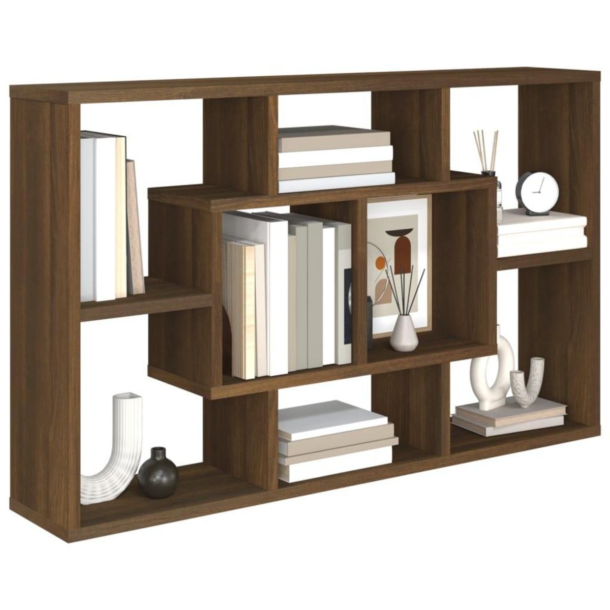 VIDAXL Etagere murale Chene marron 85x16x52,5 cm Bois d'ingenierie