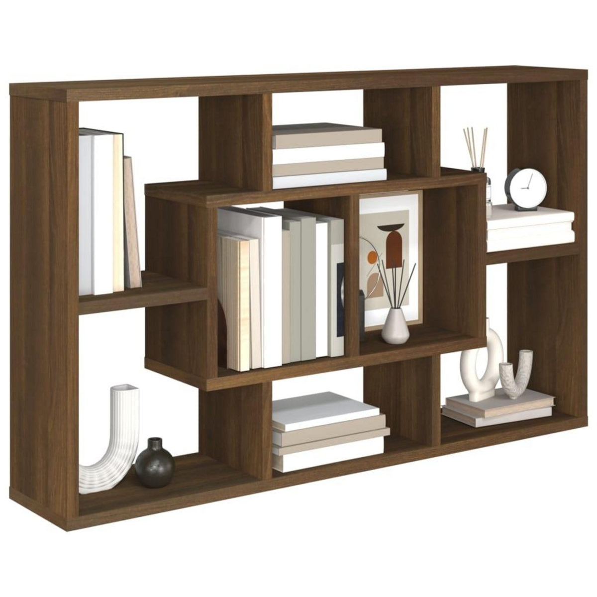 VIDAXL Etagere murale Chene marron 85x16x52,5 cm Bois d'ingenierie