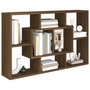 Voir la diapositive 4 : VIDAXL Etagere murale Chene marron 85x16x52,5 cm Bois d'ingenierie