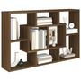 Voir la diapositive 4 : VIDAXL Etagere murale Chene marron 85x16x52,5 cm Bois d'ingenierie