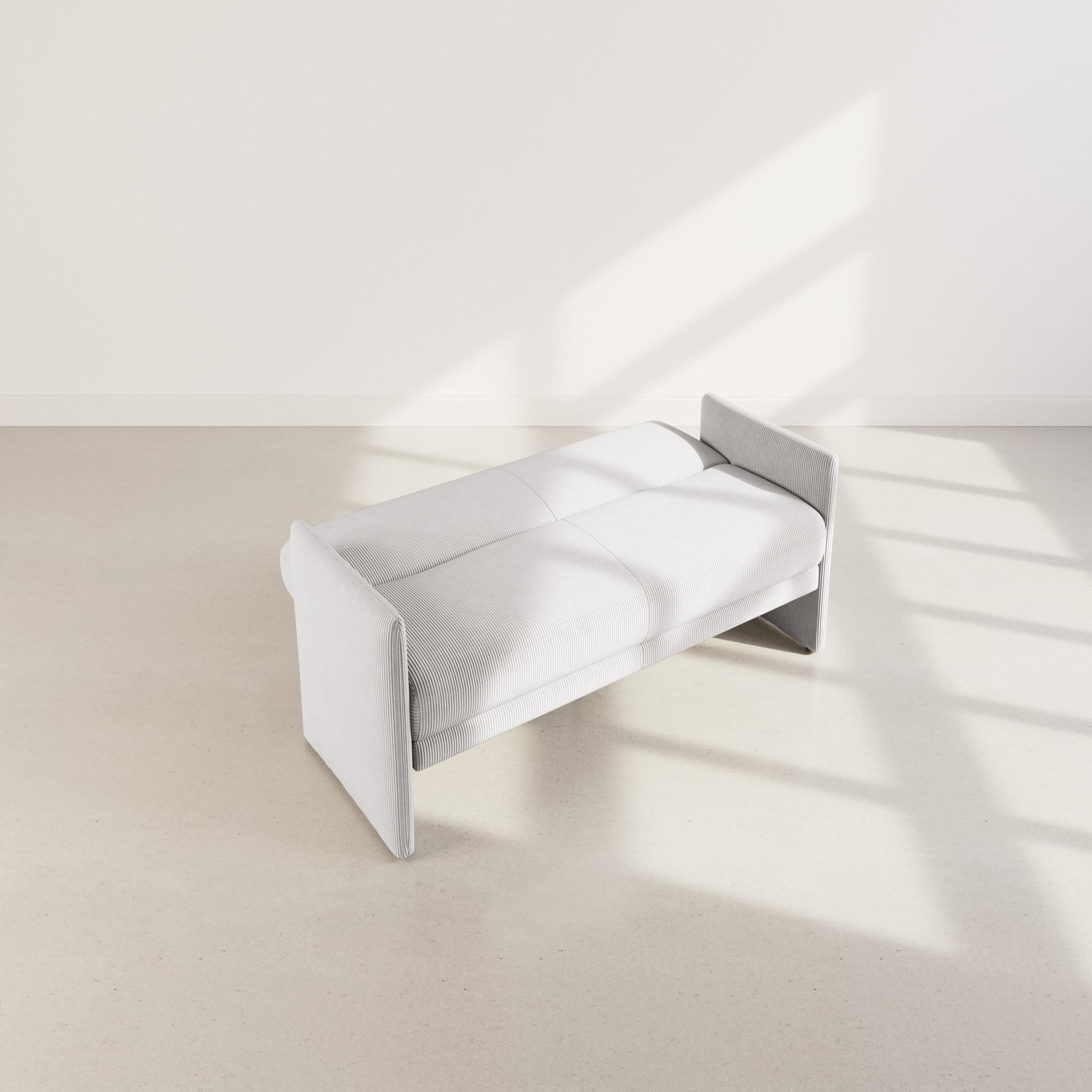 Voir la diapositive 3 : BEST MOBILIER Mathis - canapé convertible clic-clac 3 places en velours côtelé