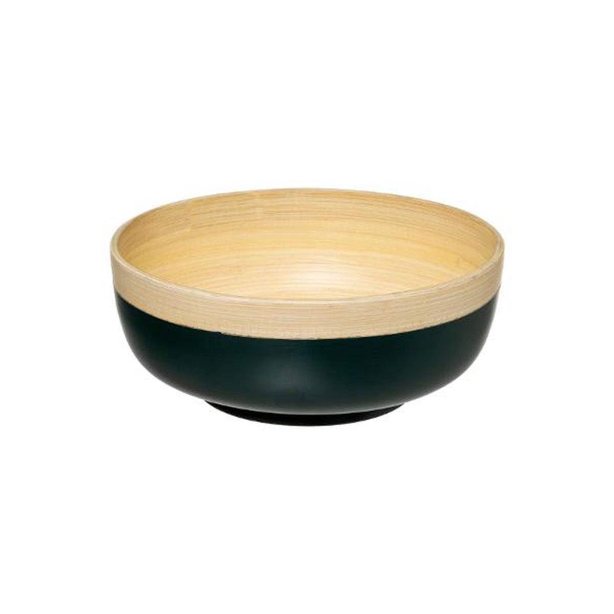 FIVE Saladier rond bambou  modern  20cm pétrole