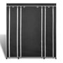 Voir la diapositive 2 : VIDAXL Armoire avec compartiments et tiges 45 x 150 x 176 cm Noir